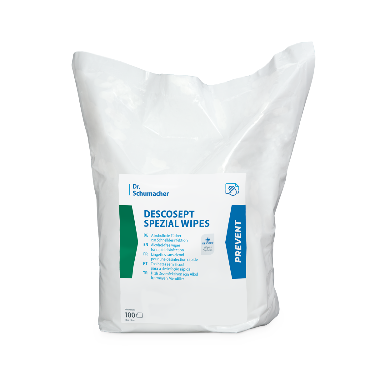 DESCOSEPT SPEZIAL WIPES 100 Tücher (Nachfüllpack)