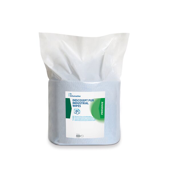 DESCOSEPT PUR INDUSTRIAL WIPES 2 x 400 Tücher (Nachfüllpack)