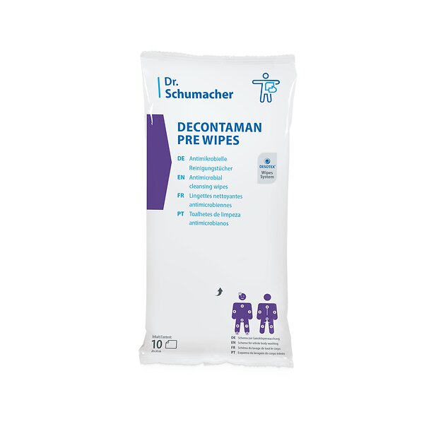 DECONTAMAN PRE WIPES 10 Tücher (Packung)