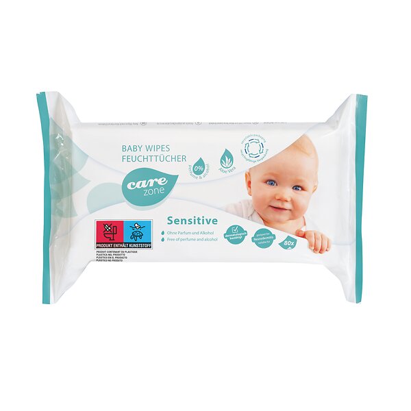 CAREZONE BABYWIPES SENSITIVE 80 Tücher (Packung)