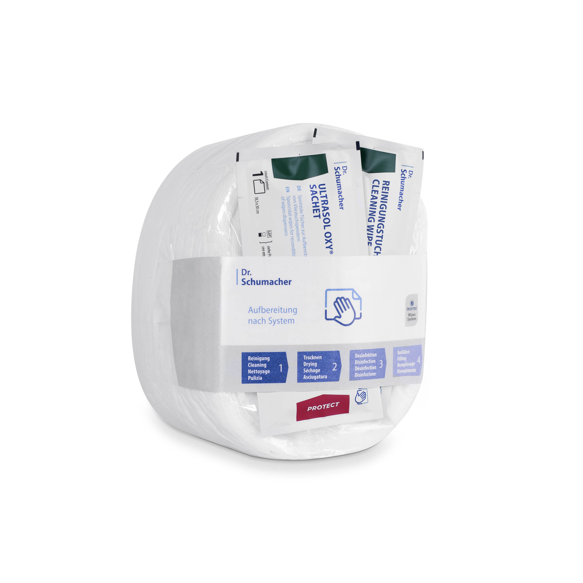 DESCO WIPES 3 x 50 Tücher (Tücherrolle)