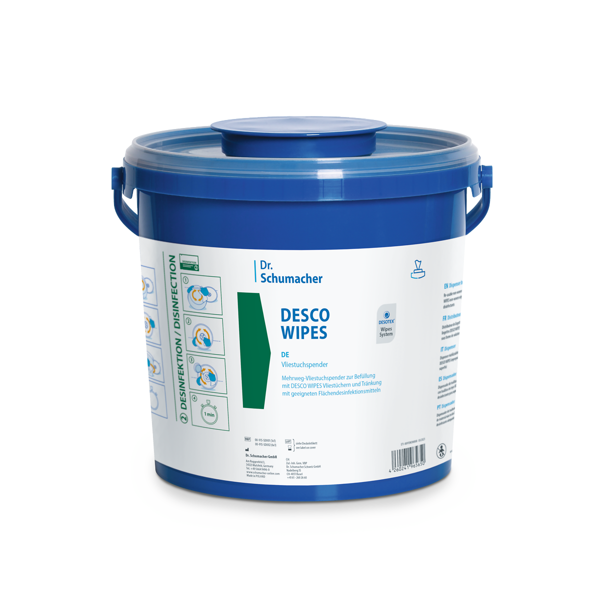 DESCO WIPES EIMER KLEIN
